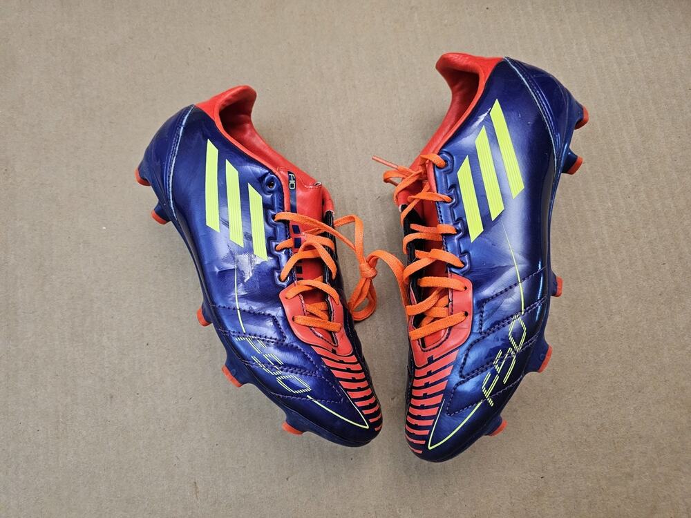 adidas F30 adizero TRX FG Soccer Cleats Purple Red Yellow Low Top Lace Up 6.5